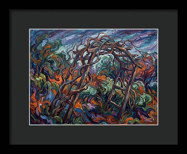 Garden Arbor In Expressionist Style