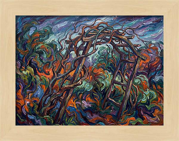 Garden Arbor In Expressionist Style