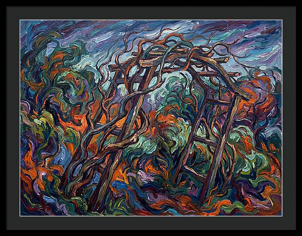 Garden Arbor In Expressionist Style