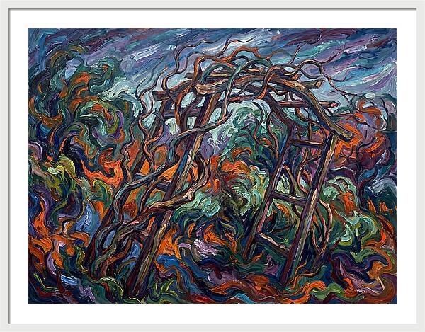 Garden Arbor In Expressionist Style