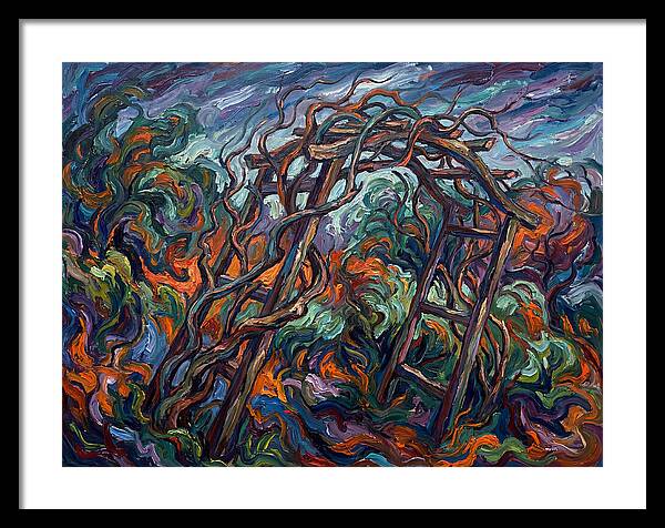 Garden Arbor In Expressionist Style