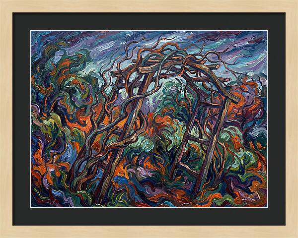 Garden Arbor In Expressionist Style