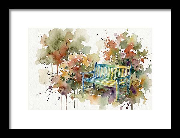 Garden Bench Amongst Nature