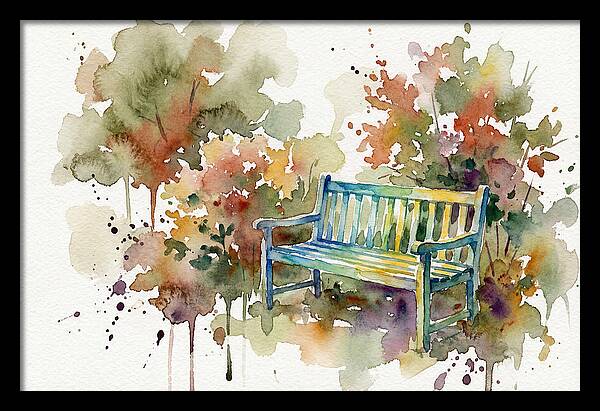 Garden Bench Amongst Nature
