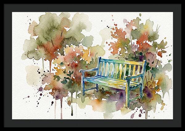 Garden Bench Amongst Nature