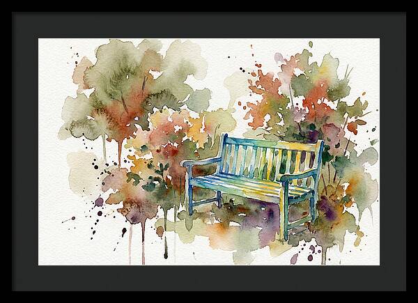 Garden Bench Amongst Nature