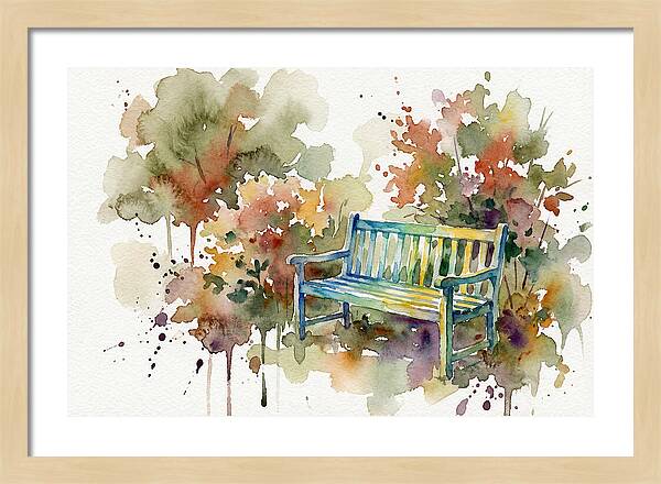 Garden Bench Amongst Nature