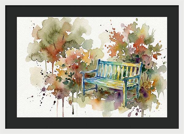 Garden Bench Amongst Nature