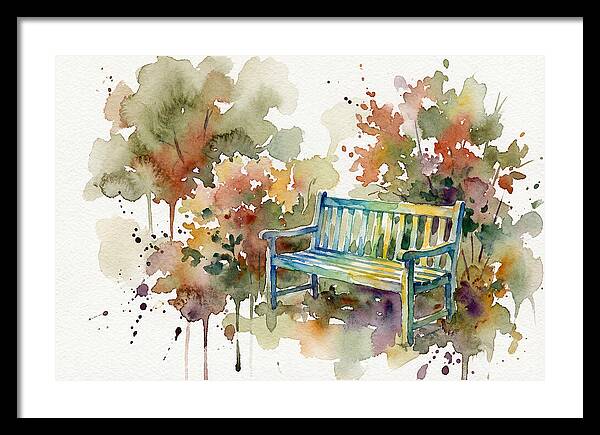 Garden Bench Amongst Nature