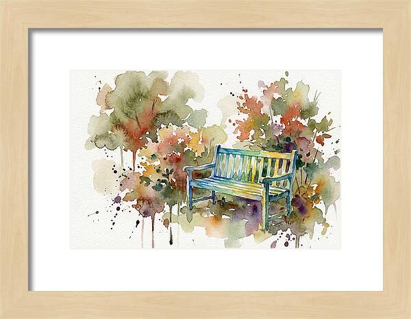 Garden Bench Amongst Nature