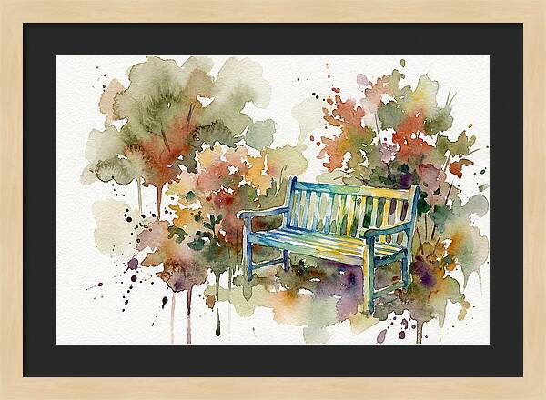 Garden Bench Amongst Nature