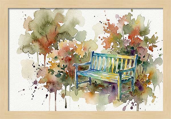 Garden Bench Amongst Nature