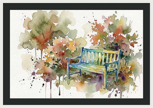 Garden Bench Amongst Nature
