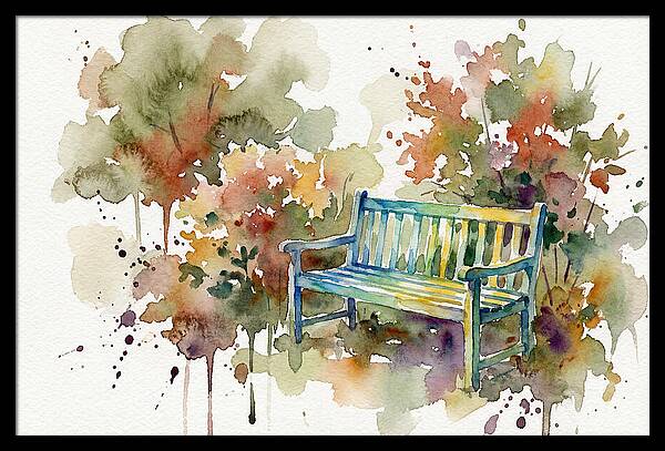 Garden Bench Amongst Nature