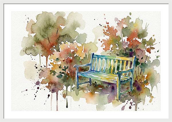 Garden Bench Amongst Nature