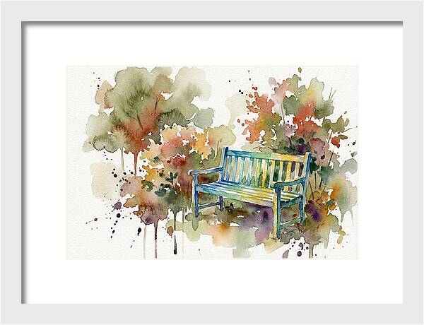 Garden Bench Amongst Nature