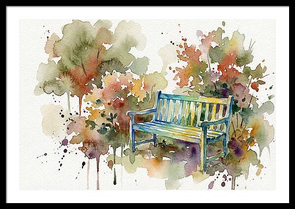 Garden Bench Amongst Nature