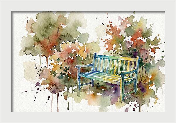 Garden Bench Amongst Nature