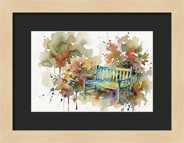 Garden Bench Amongst Nature