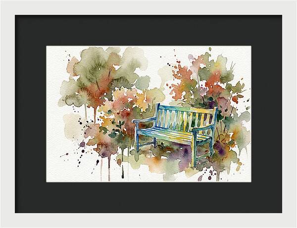 Garden Bench Amongst Nature