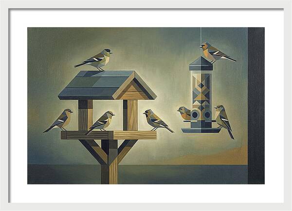 Garden Birds At The Feeder