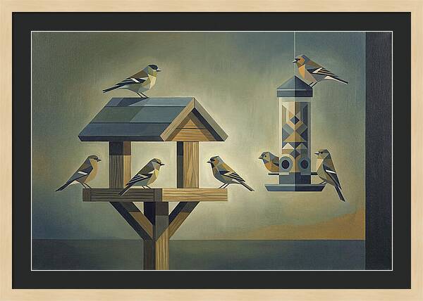 Garden Birds At The Feeder