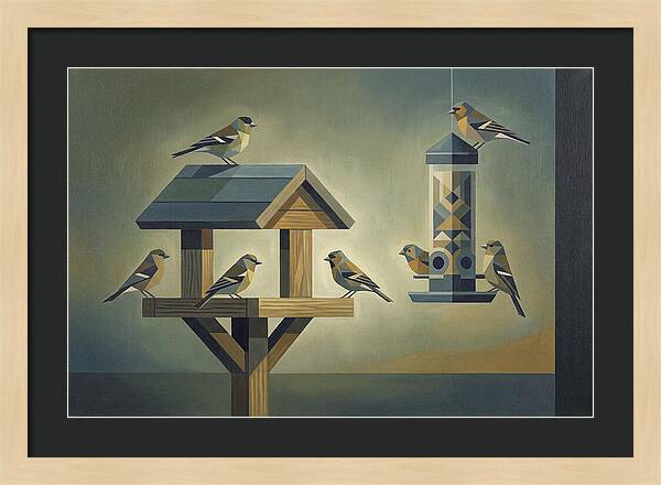 Garden Birds At The Feeder