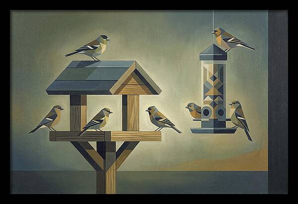 Garden Birds At The Feeder