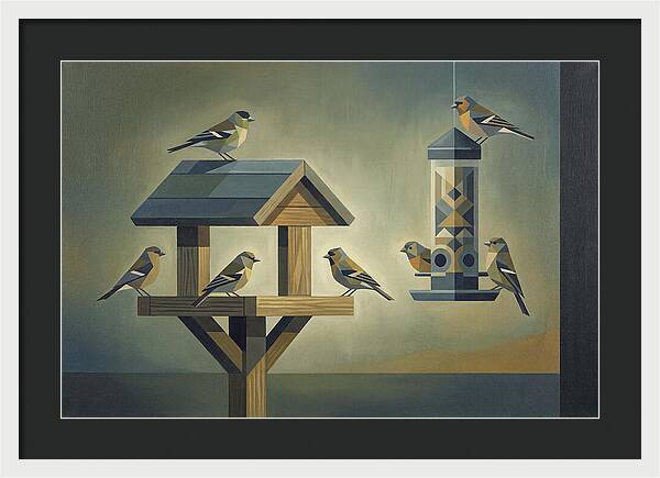 Garden Birds At The Feeder