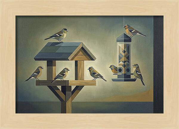 Garden Birds At The Feeder