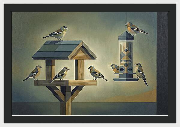 Garden Birds At The Feeder