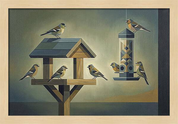 Garden Birds At The Feeder