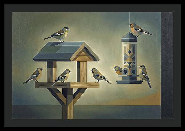 Garden Birds At The Feeder
