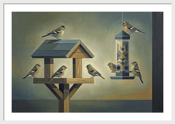 Garden Birds At The Feeder