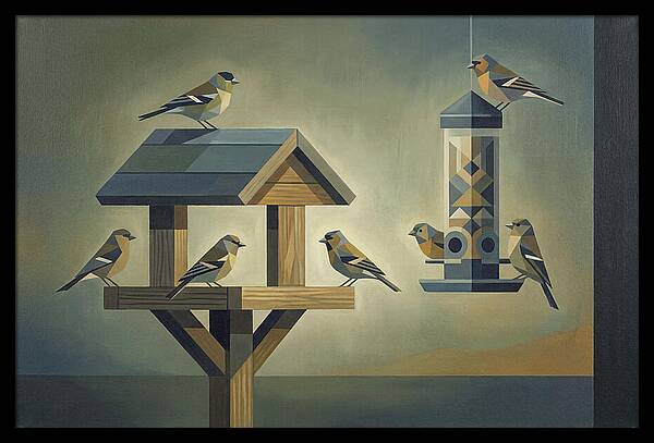 Garden Birds At The Feeder