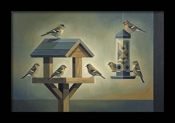 Garden Birds At The Feeder