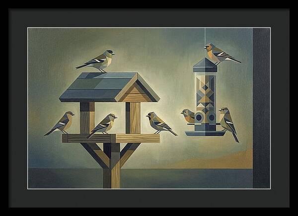 Garden Birds At The Feeder