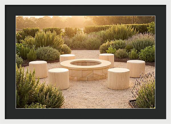Garden Bonfire Gathering Space