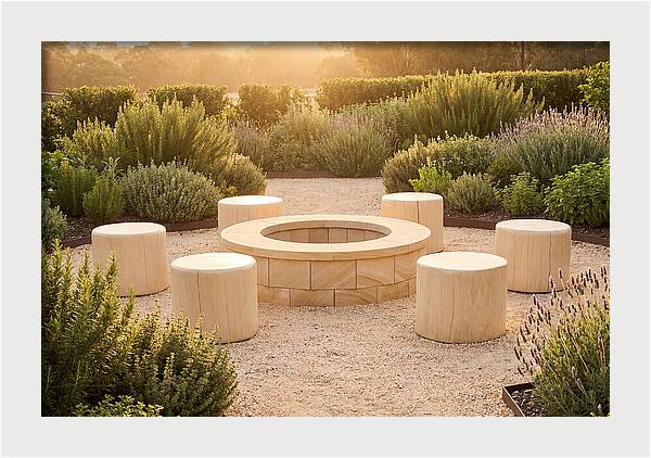 Garden Bonfire Gathering Space