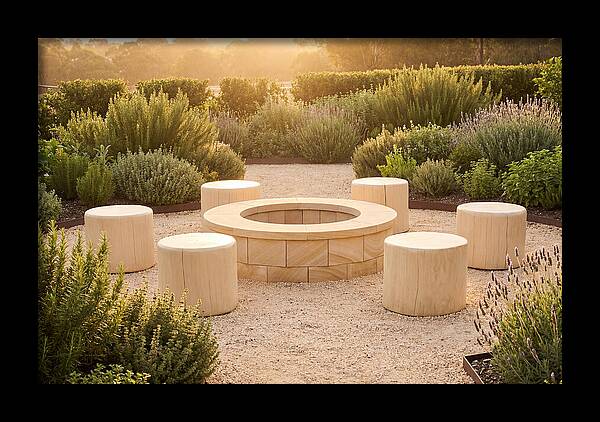 Garden Bonfire Gathering Space