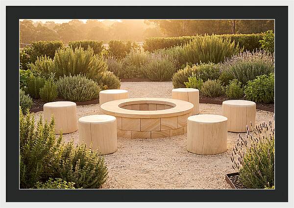 Garden Bonfire Gathering Space