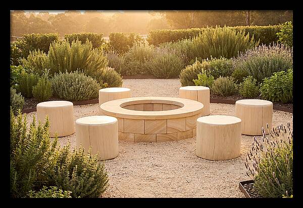 Garden Bonfire Gathering Space
