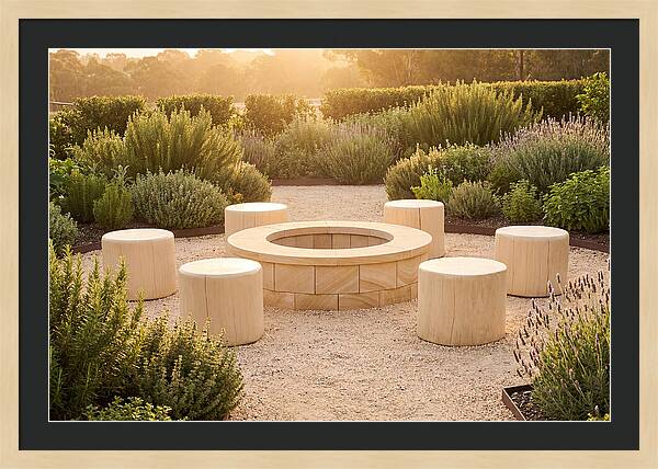 Garden Bonfire Gathering Space