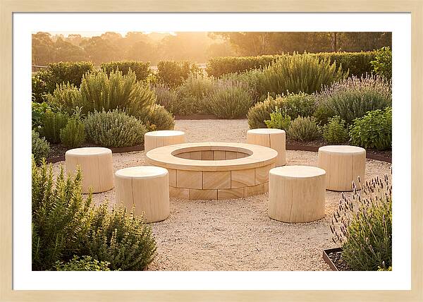 Garden Bonfire Gathering Space