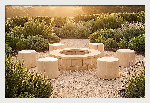 Garden Bonfire Gathering Space