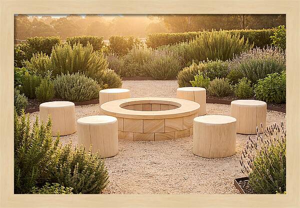 Garden Bonfire Gathering Space