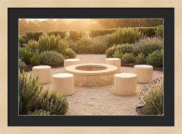 Garden Bonfire Gathering Space