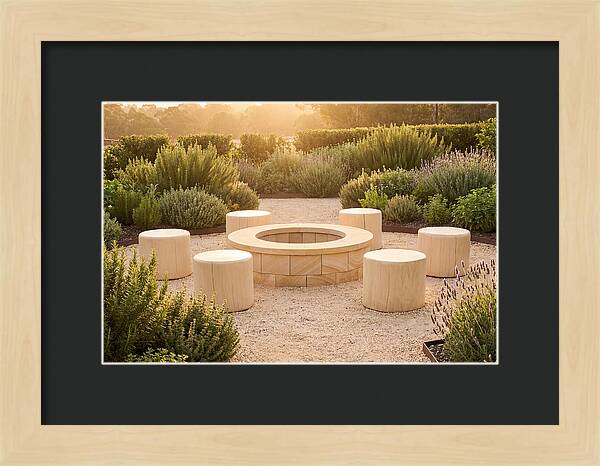 Garden Bonfire Gathering Space
