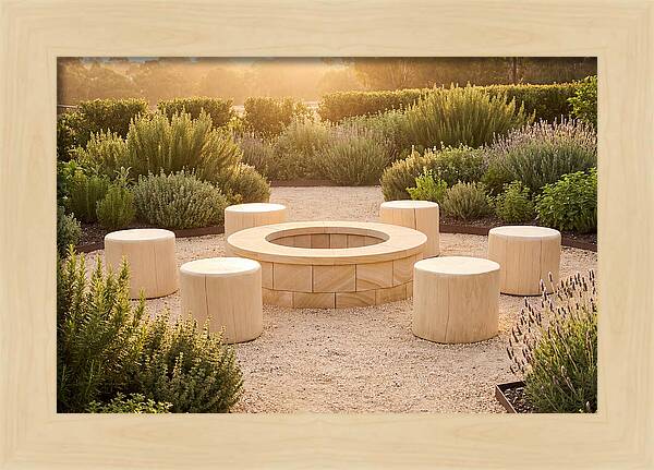 Garden Bonfire Gathering Space