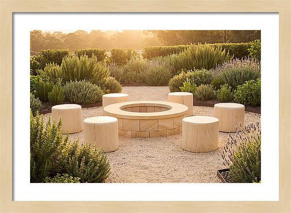 Garden Bonfire Gathering Space